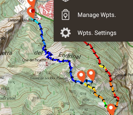 Navigations-App zum Wandern